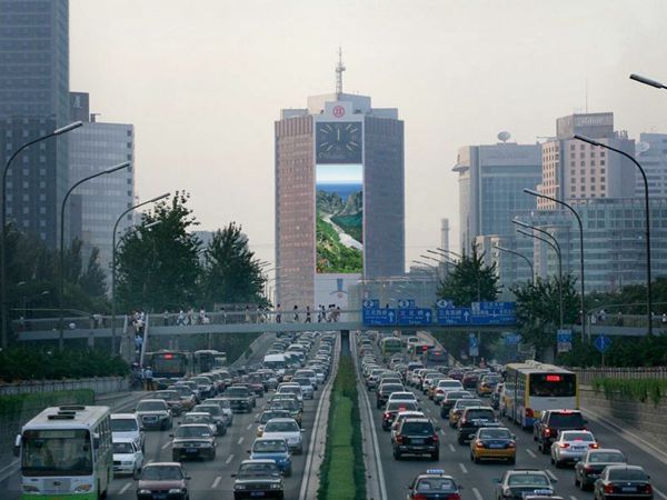 北京京信大廈室外（wài）led全彩顯（xiǎn）示屏
