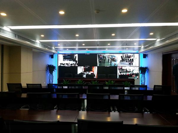 江蘇交（jiāo）通運輸廳會議係統室內全彩led顯示屏