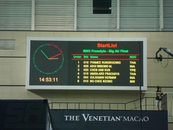 澳門科技大學（xué）體育場全彩led室內顯示屏