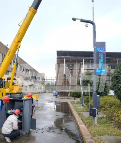 www.91中安創穀智慧路燈（dēng），工廠測試現場（chǎng）
