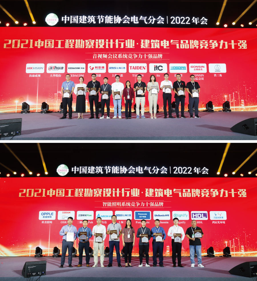 第10屆建築電氣品牌競爭力十強