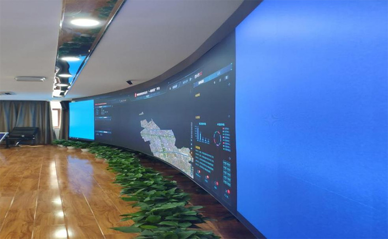 助力信息化,梅（méi）隴城市網格化中心,LED顯示屏（píng）案例