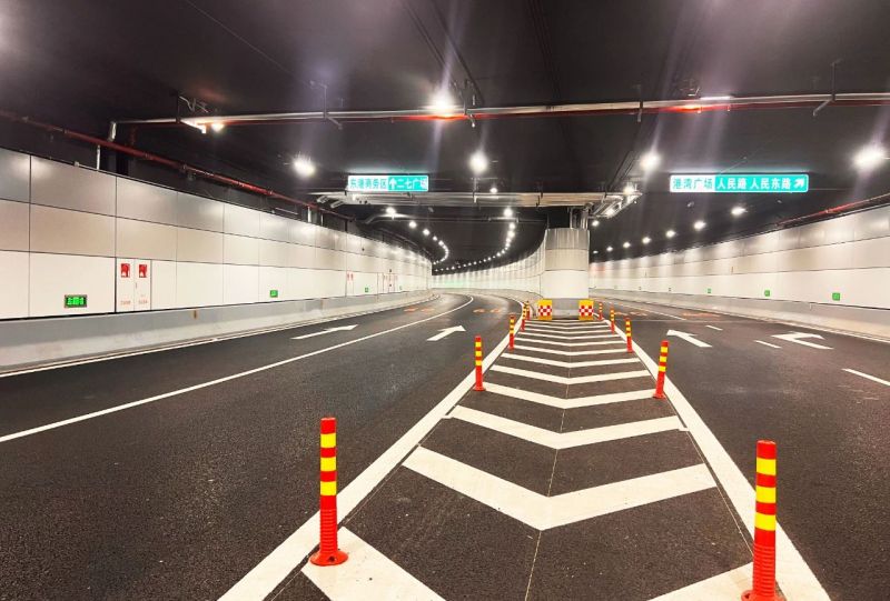 大連灣海底隧道,www.91方案,再度（dù）點亮,超級海底隧道照明工程