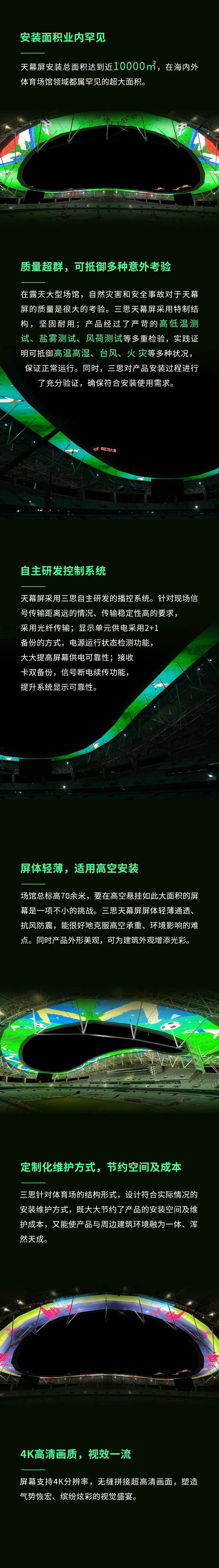 喜報,三（sān）思,上海體育館,LED天幕係統（tǒng）,入選工信部,2024年度,視聽係統,典型案例